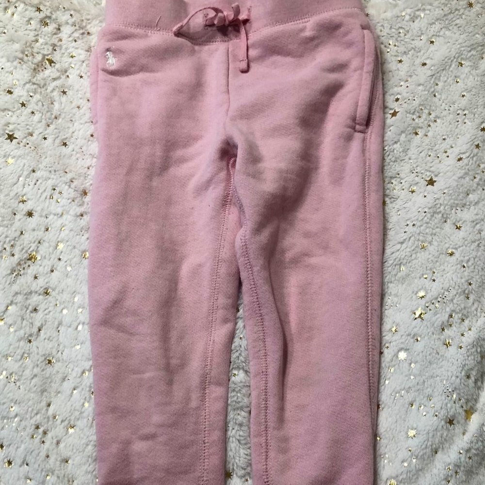 Ralph Lauren sweatpants with pocket- 4T pink